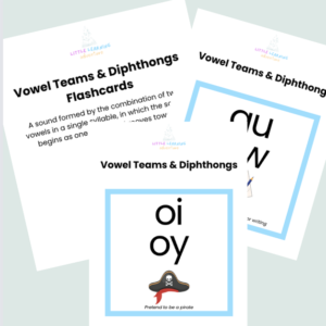 vowel team flashcards (diphthongs).